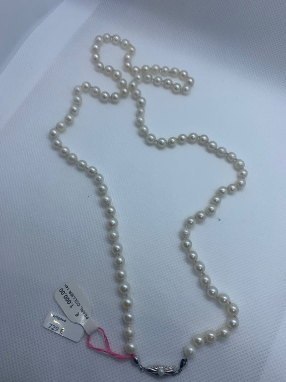 14 kt hoge kwaliteit design parel snoer met 6 mm parel