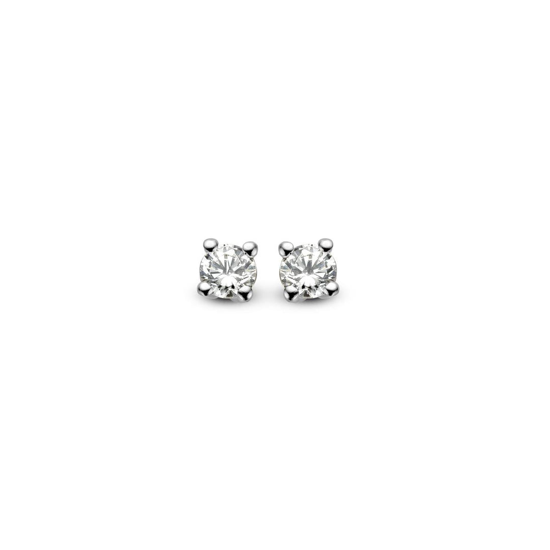 18 kt witgouden diamant oorsteers 93EK27/A