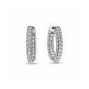 292624C01 Earring hoops Pandora Timeless Pavé