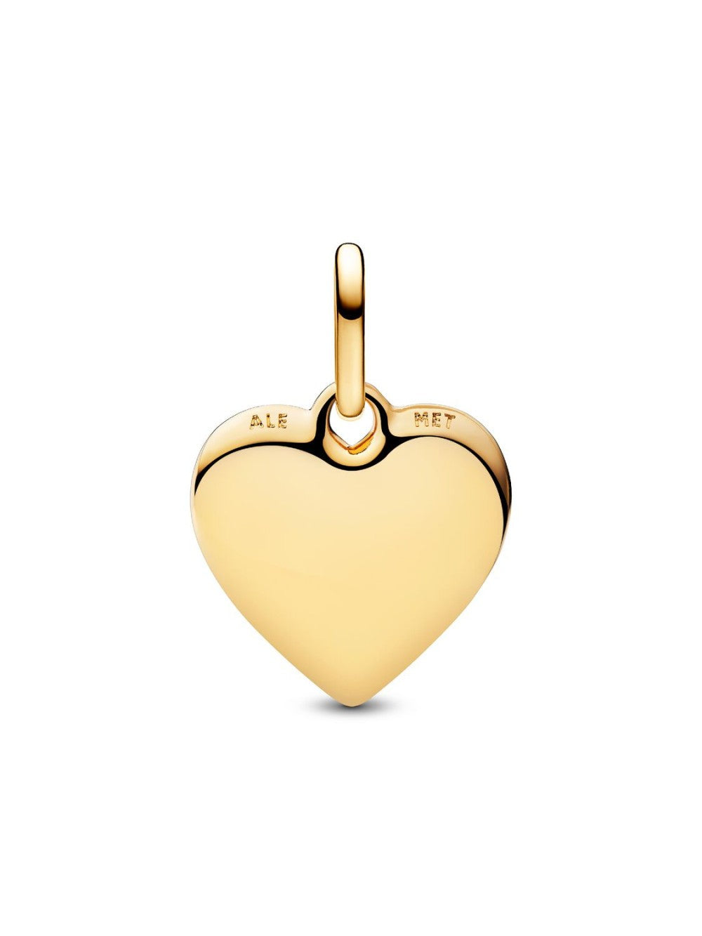 Pandora ME 763824C00 – Hartjes bedel gold plated met textuur – Personaliseerbaar
