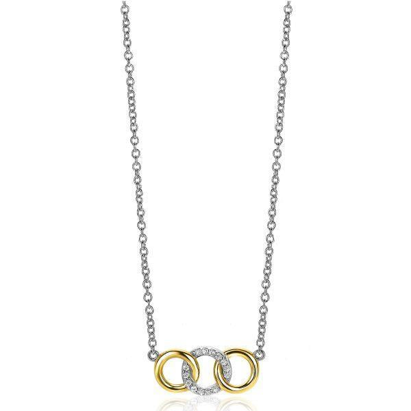 zinzi collier 3 circles ZIC2045Y Zinzi