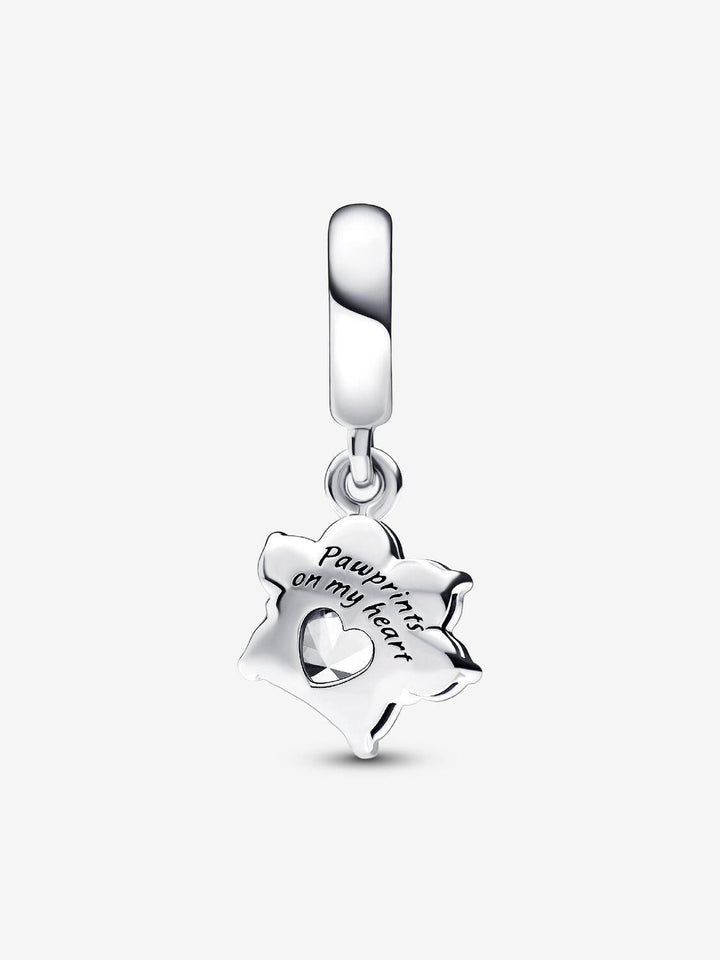 Paw sterling silver dangle 792247C01