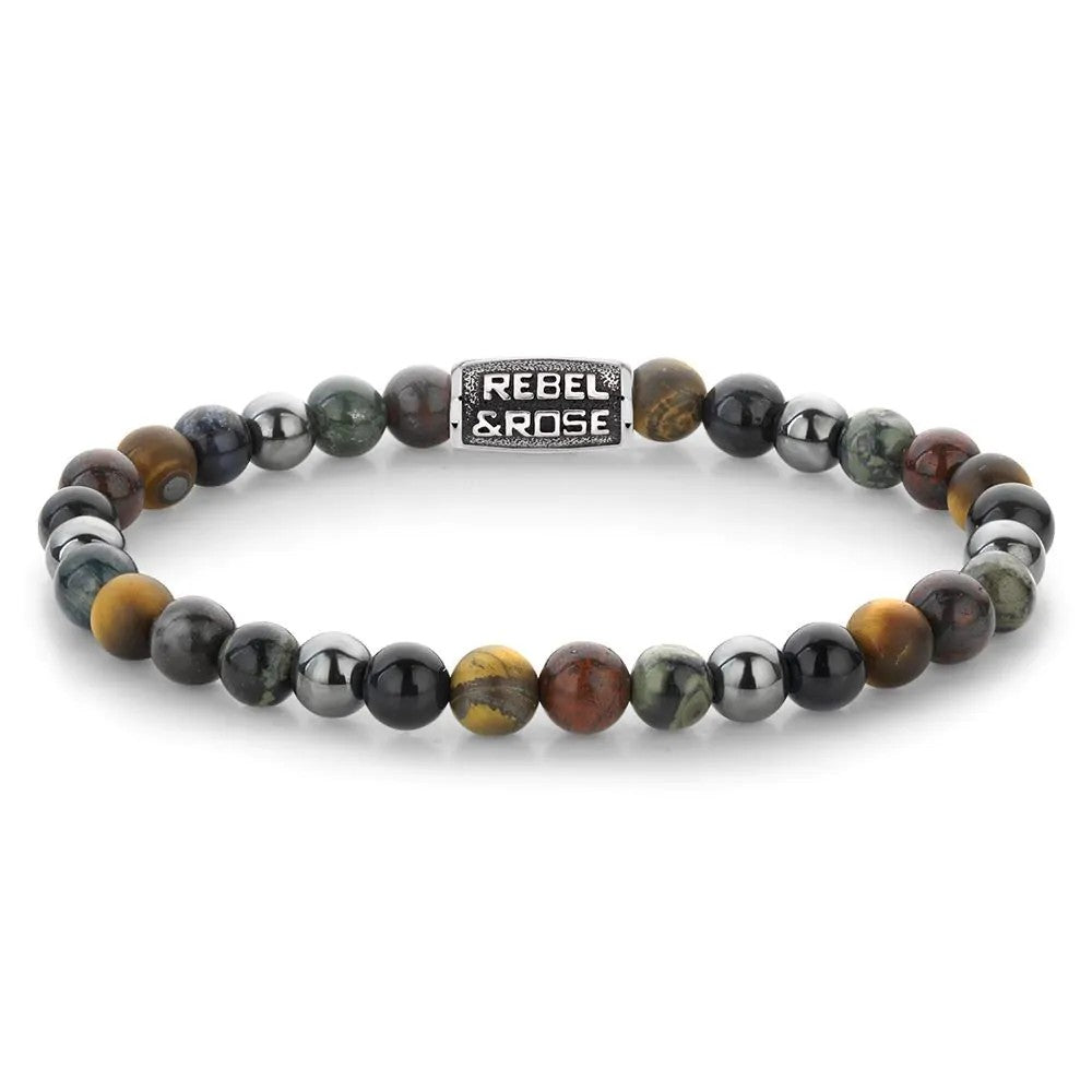 Rebel & Rose armband stormy weather vintage 6 mm., RR-60128-V-L