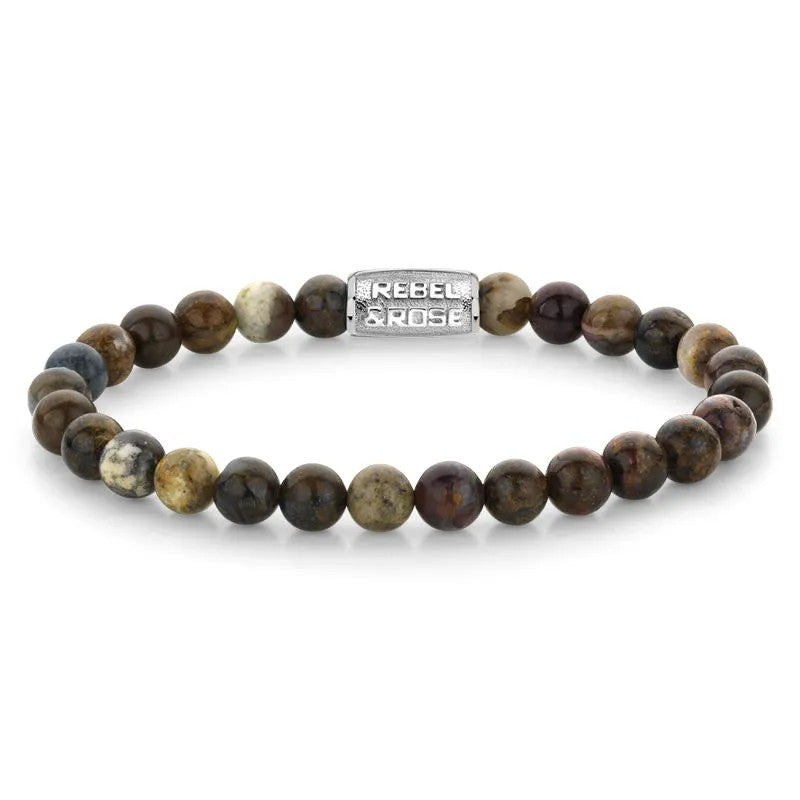 Rebel and Rose Autumn Rocks RR-60126-S-l Armband 6mm 19cm
