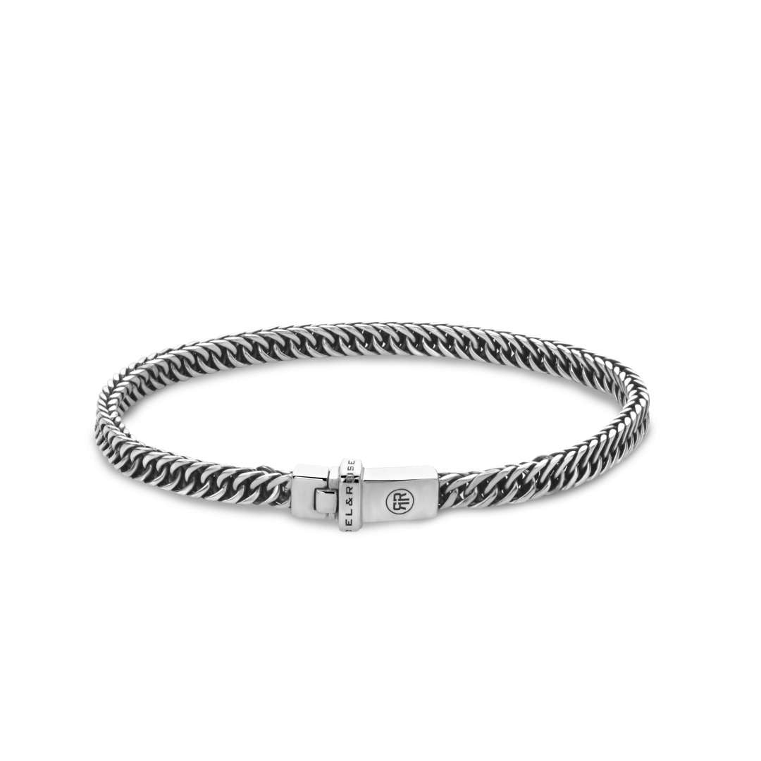 Rebel & Rose zilveren armband Small Link 4mm M