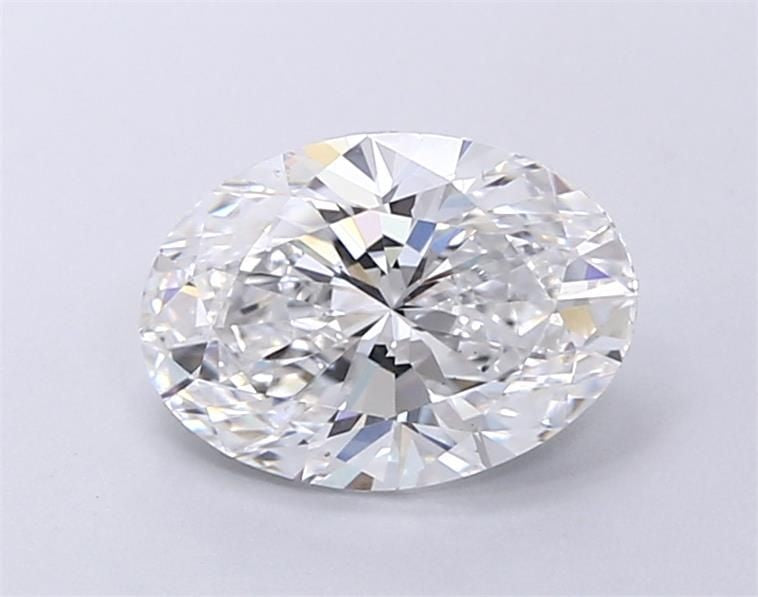 Lab Grown Ovaal 1.01ct D VS2 - EX VG None