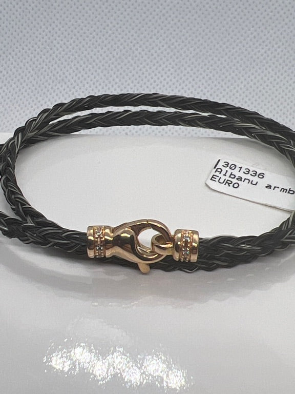 18 kt Albanu armband rose Paard incl Diamant
