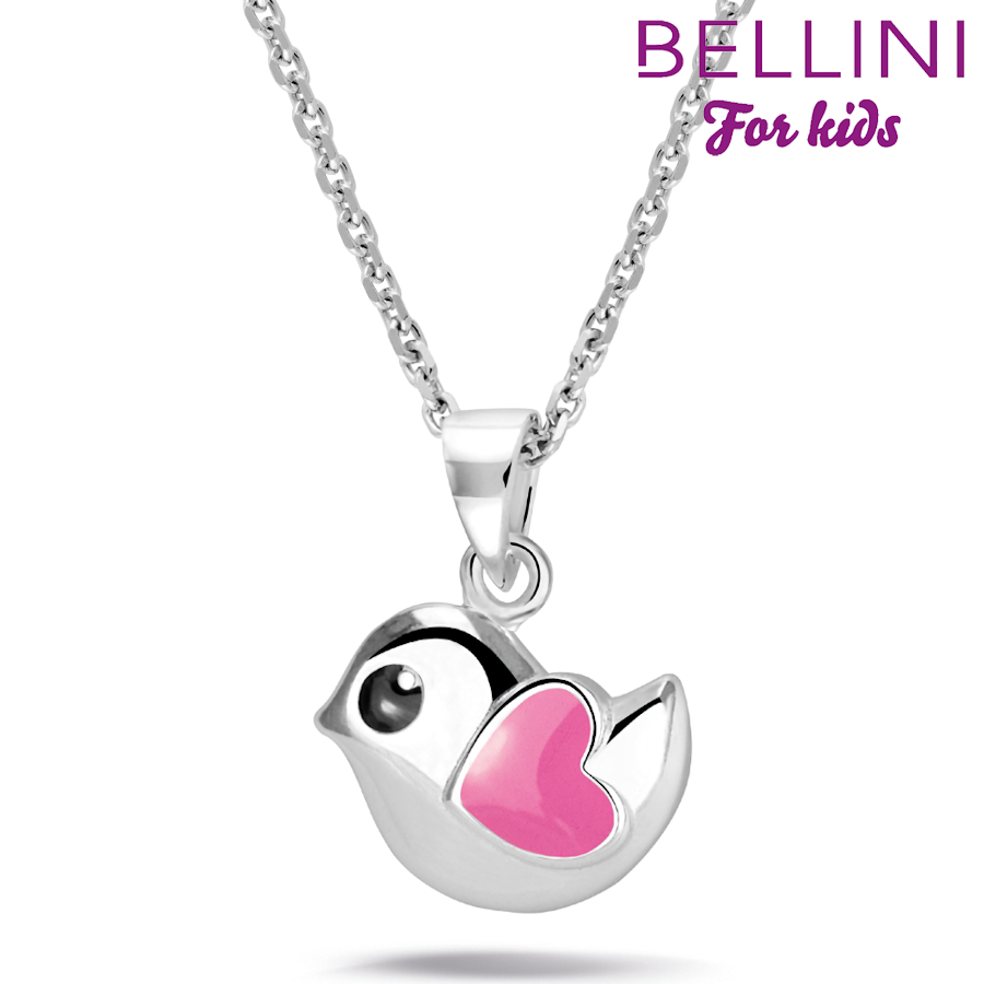 zilveren collier met hanger vogel 574.049