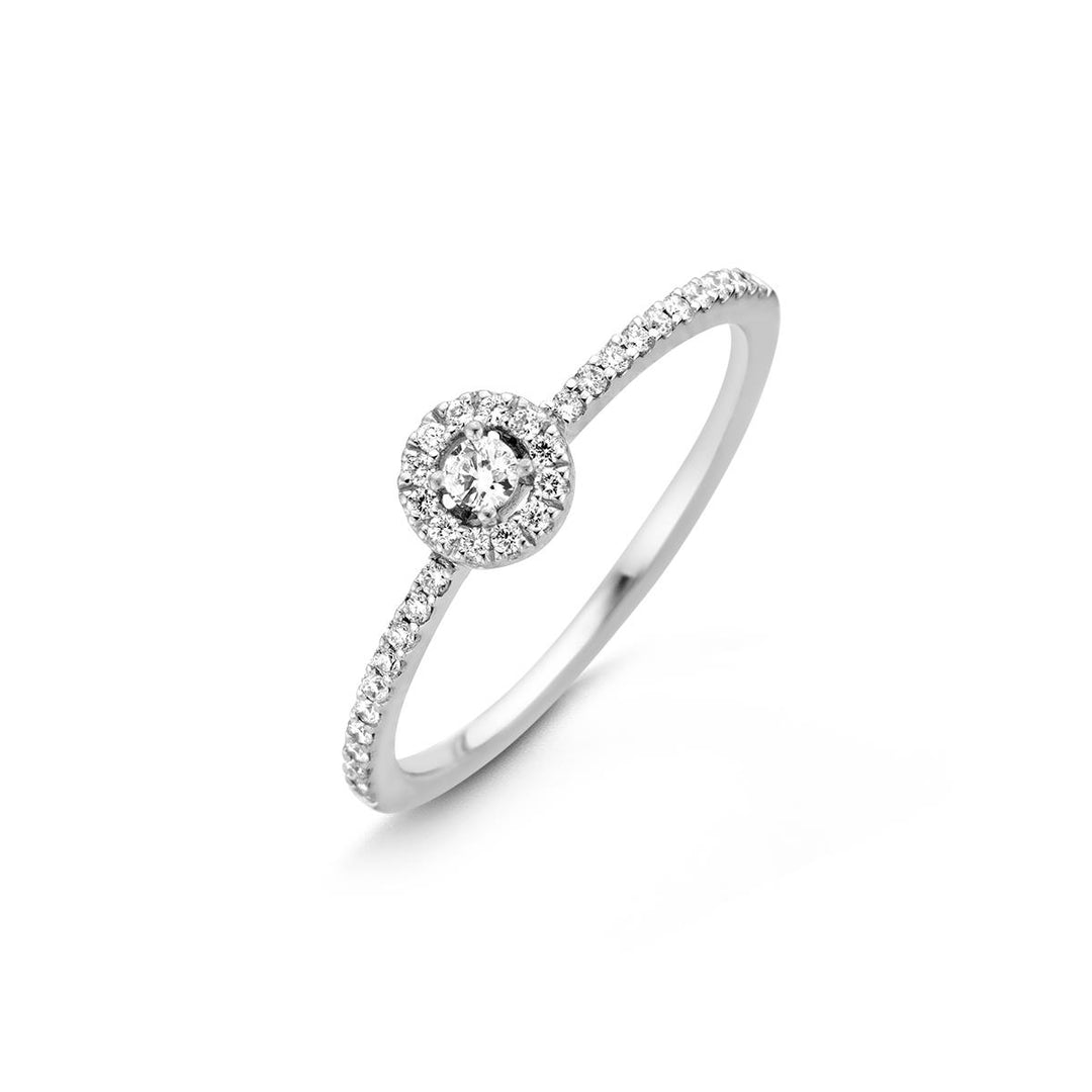 Salina ring in 18K witgoud met diamanten.