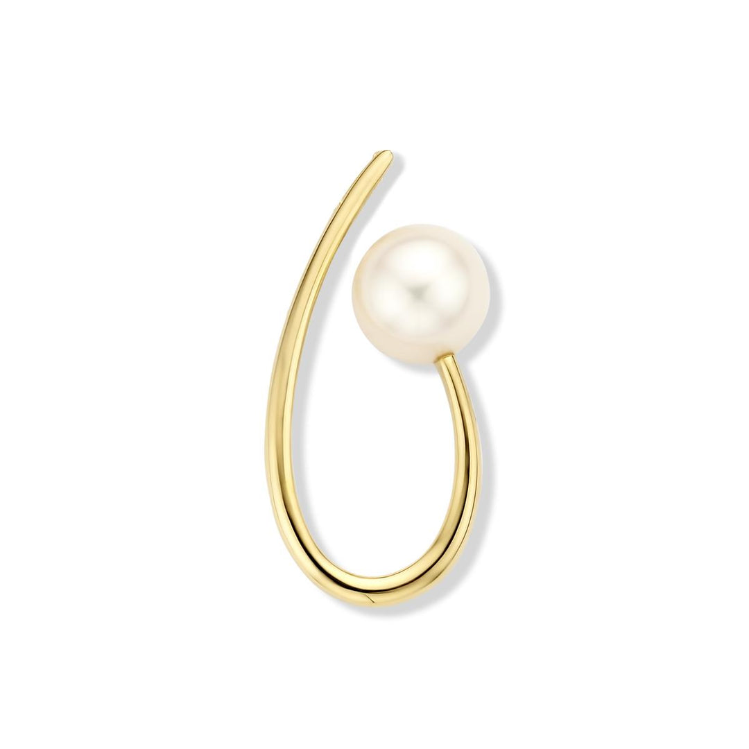 18 kt hanger met zoetwaterparel