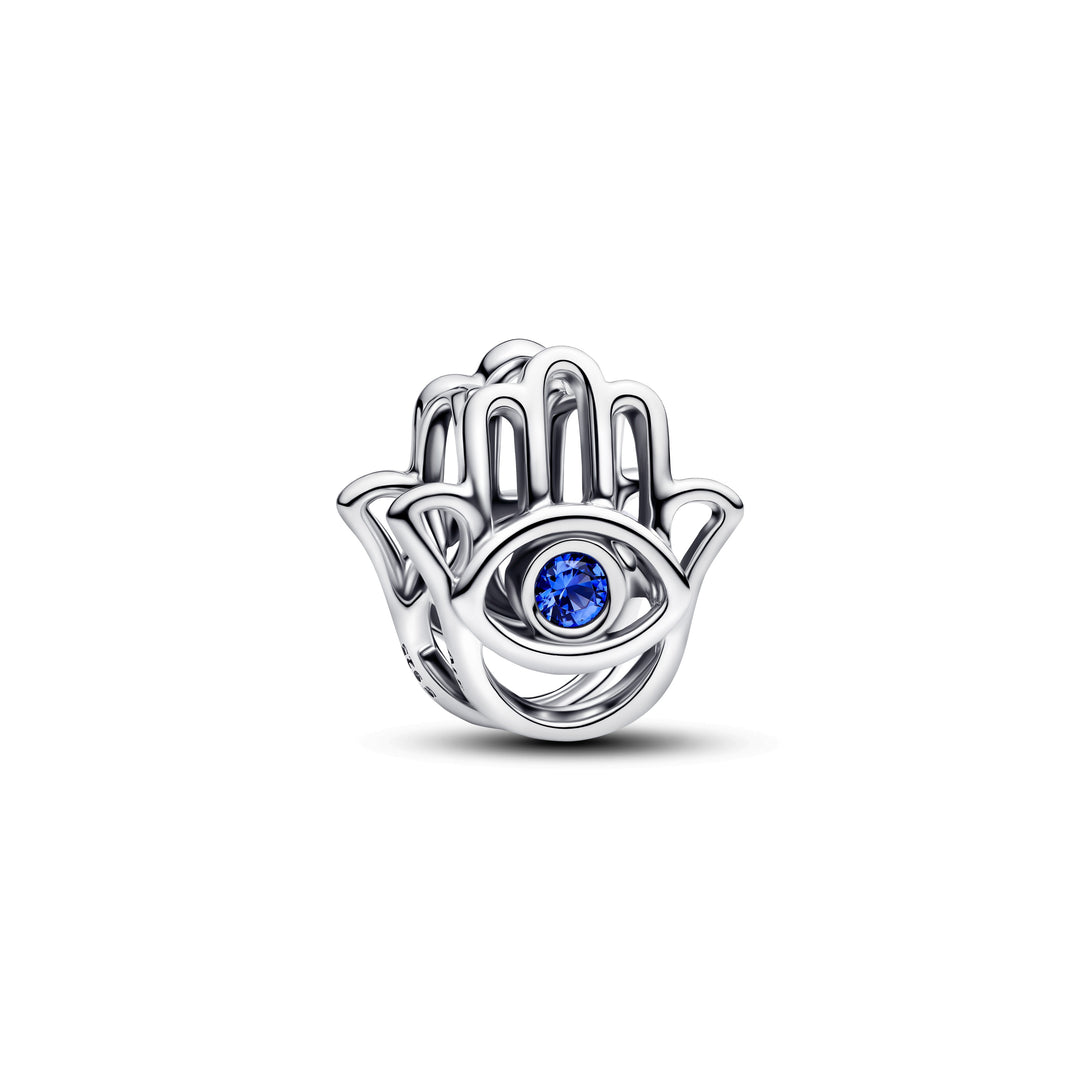Pandora Encaixe Hamsa Hand Stellar Blue Crystal 794062C01