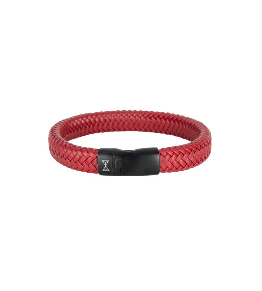 Aze armband Iron John Red on Black AZ-BL007-D-225