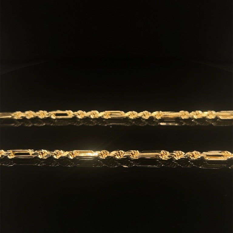 14 kt collier getordeerd mixed