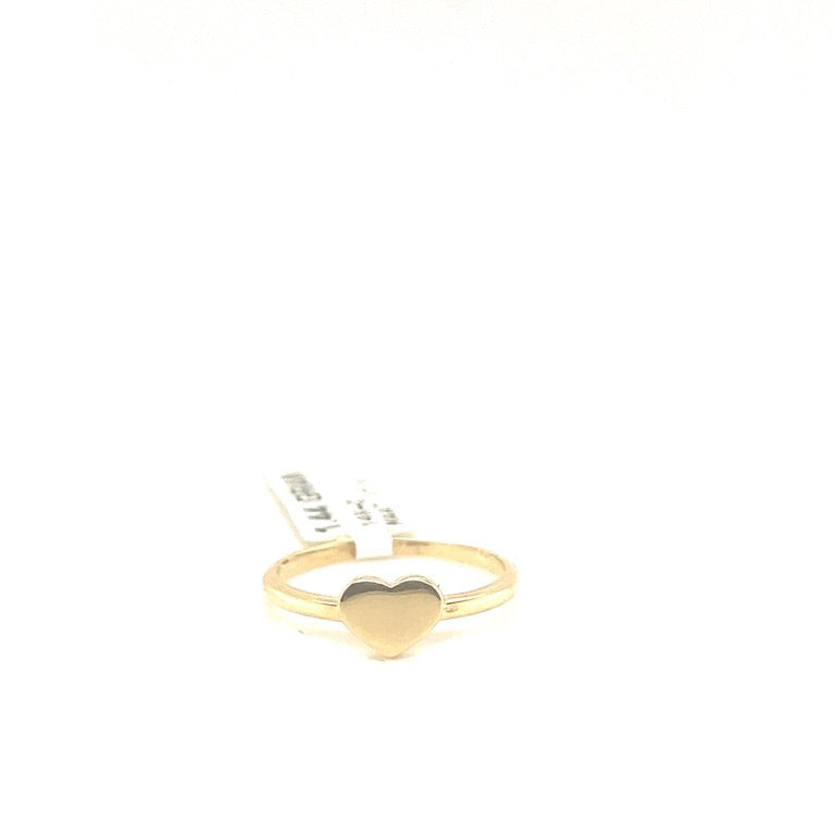 14k hart vormige ring