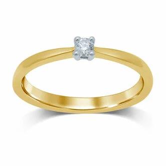 14 Kt geelgoud diamant 0.045ct GTD950-10-B