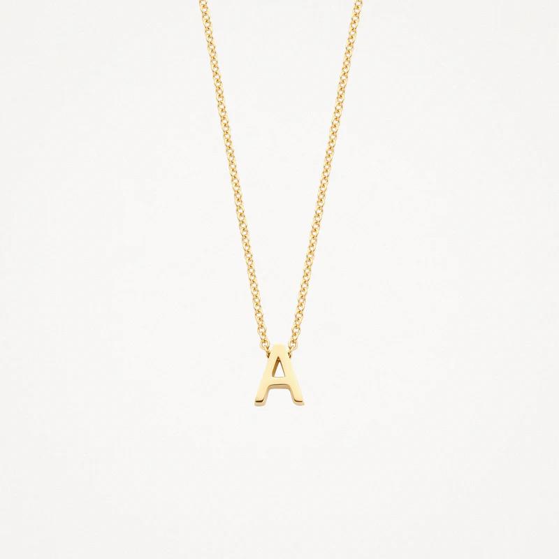 Colllier 3155YGO - 14k Geelgoud met letter A