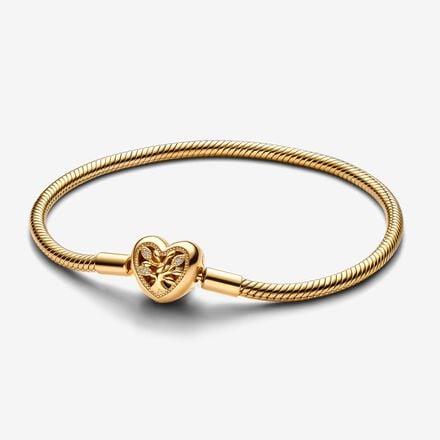 Pandora Slangenschakelarmband met stamboommotief en hartvormige sluiting 563516C01-19