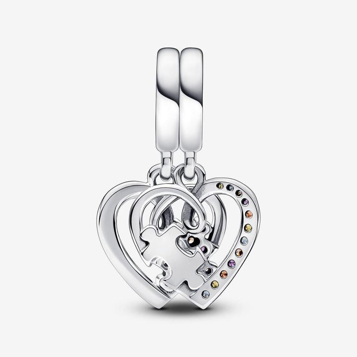 Puzzle Piece Hearts Splittable Friendship Hangende Bedel 792239C01.