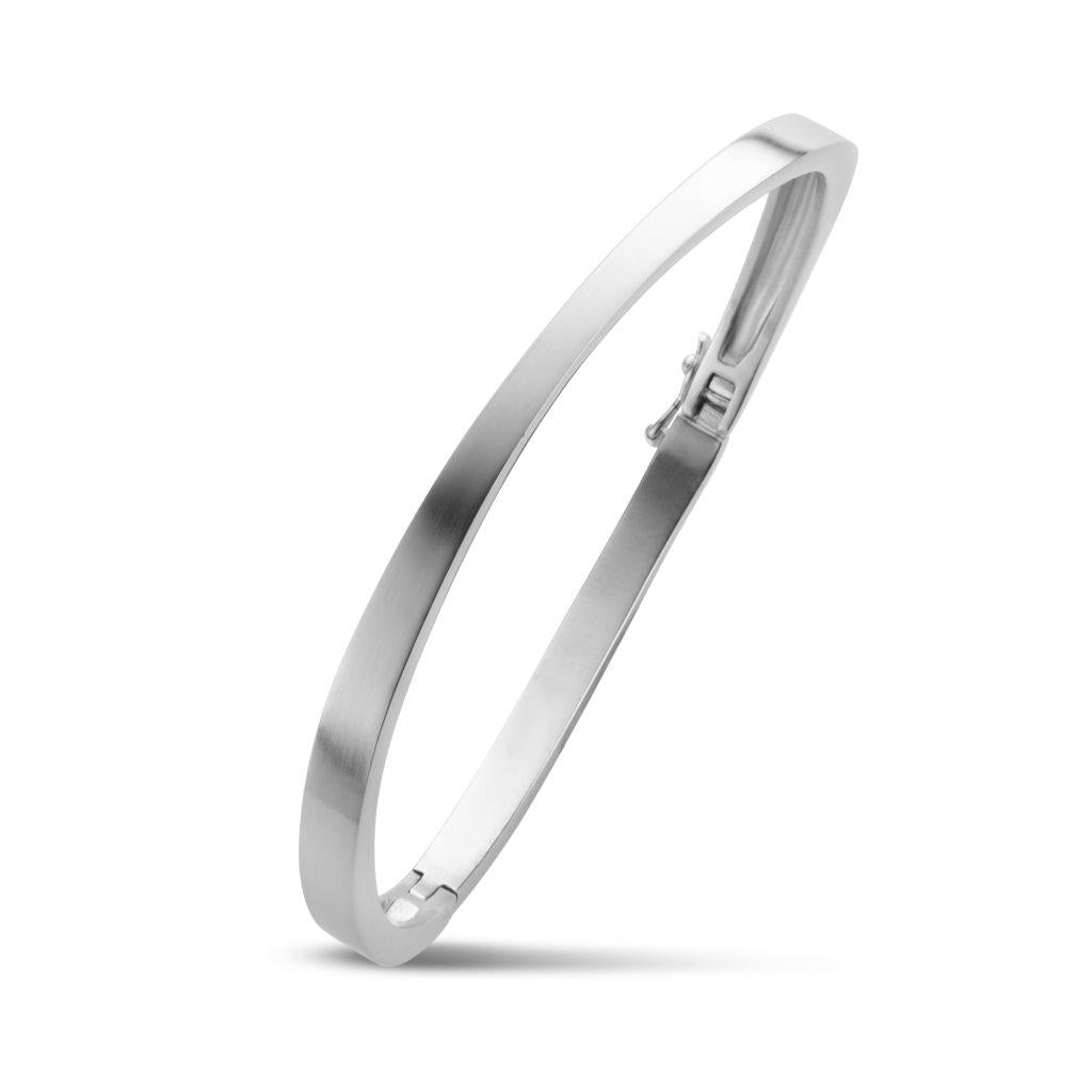 925 massieve bangle 56 mm /4 mm 64450/20/56 Zilver