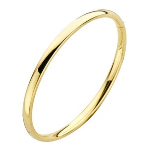 Fjory Gouden Bangle ronde buis 40-A306104 4 mm