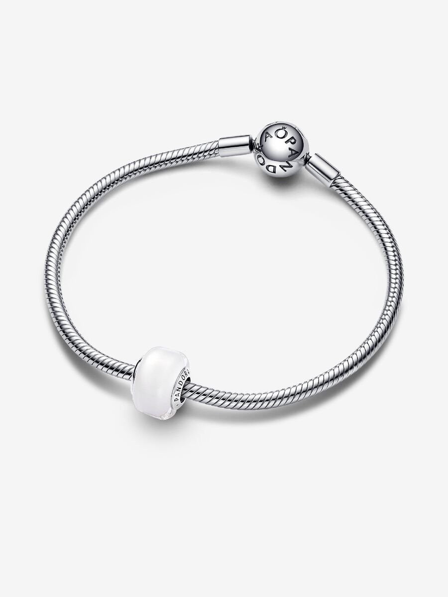 Witte minibedel van muranoglas 793118C00