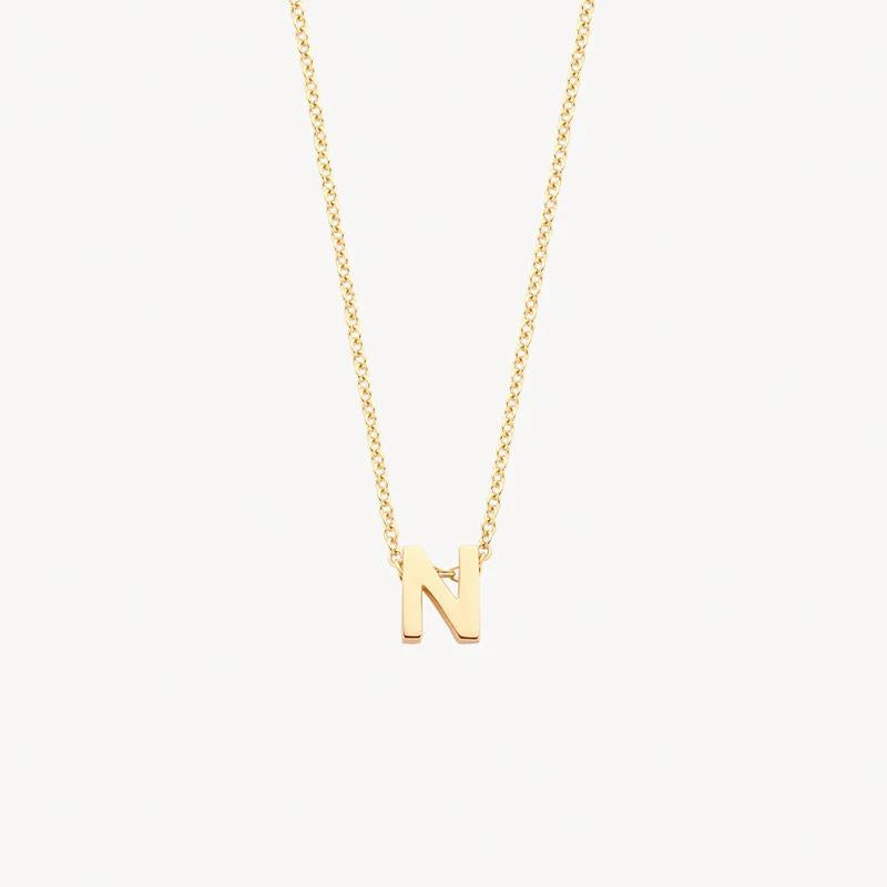 Collier 3155YGO - 14k Geelgoud met letter N