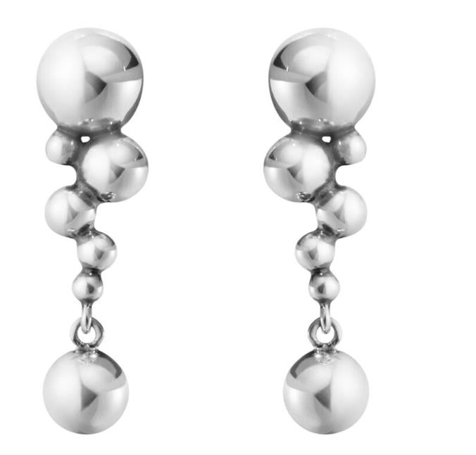 Georg Jensen MOONLIGHT GRAPES Silver Earrings, Small 20001410