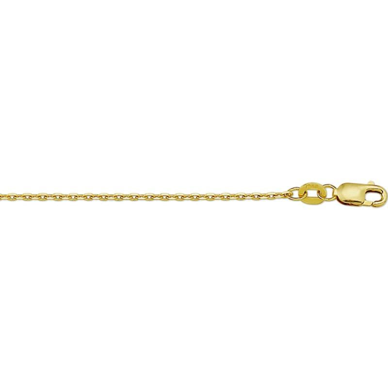 14 kt gdn geslepen anker collier 1.2 mm 42 cm