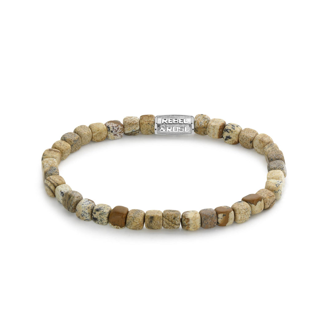 Rebel & Rose Armband Roll The Dice Woodstock - 4mm