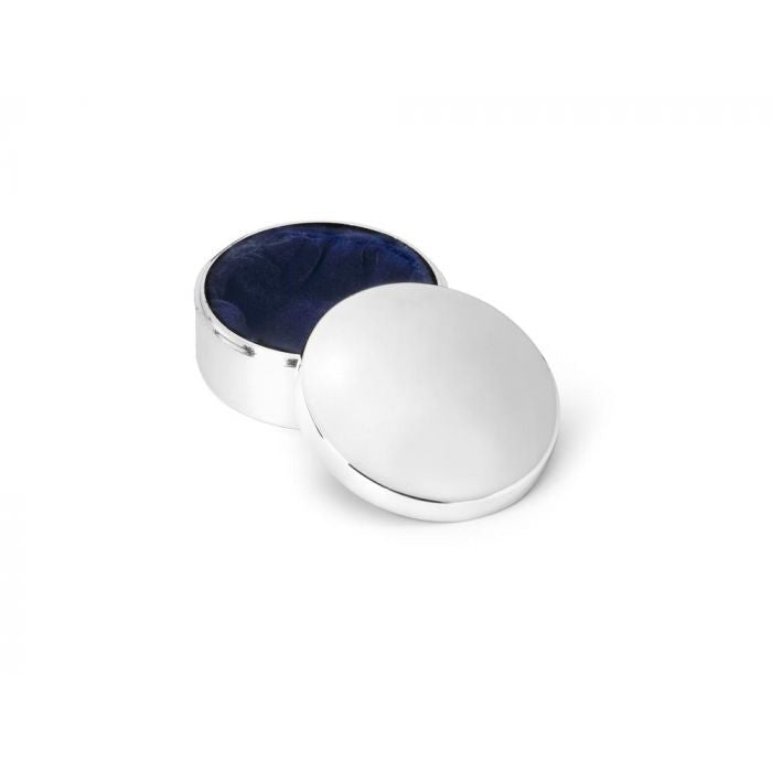 Tand- en haarlokdoosje Rond, zilver kleur 7274261