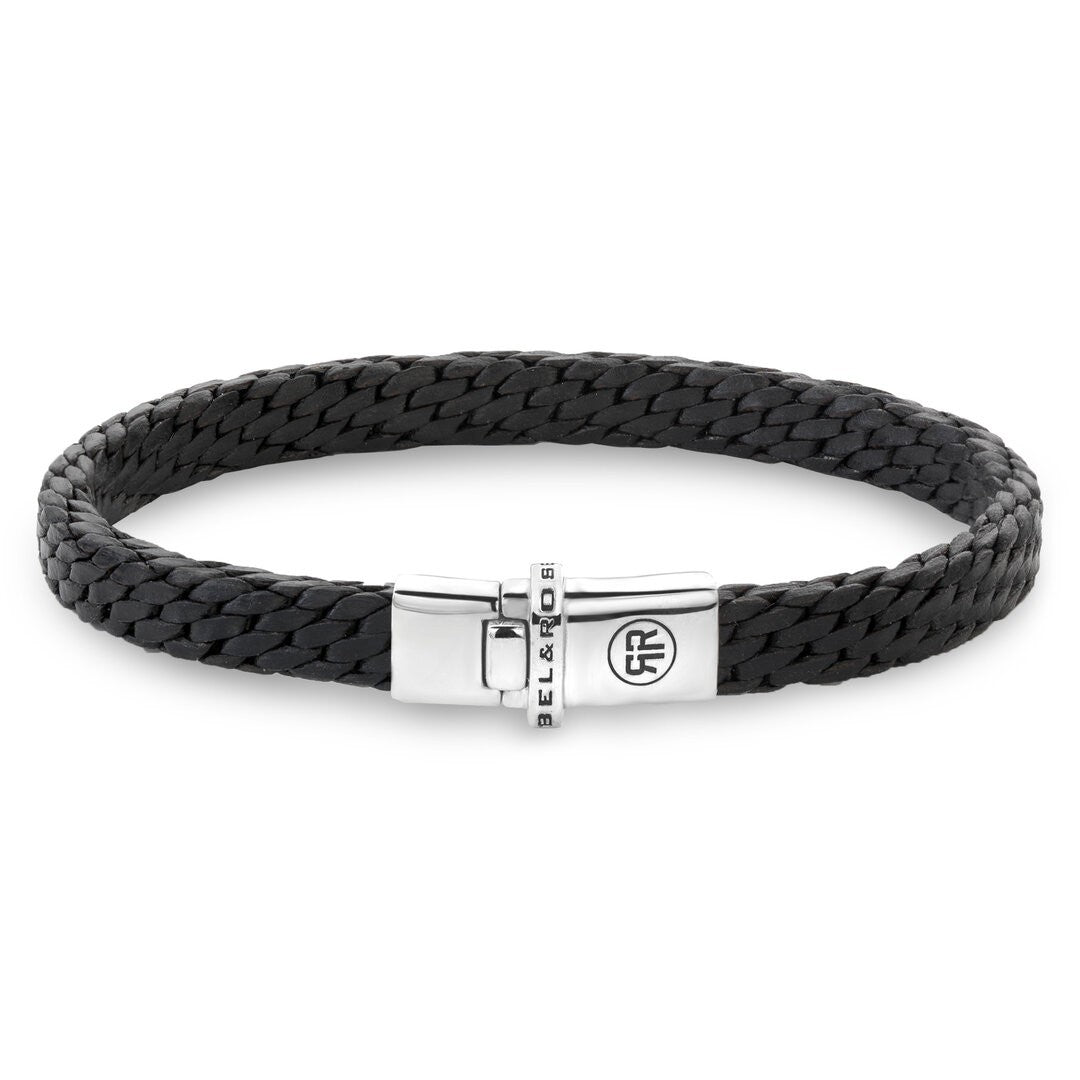 Rebel & Rose RR-L0159-S-L armband Mastery Collection - Woven Small Black L