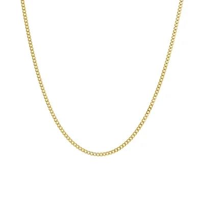 14 kt geelgouden lengtecollier 1.4 mm 45 cm
