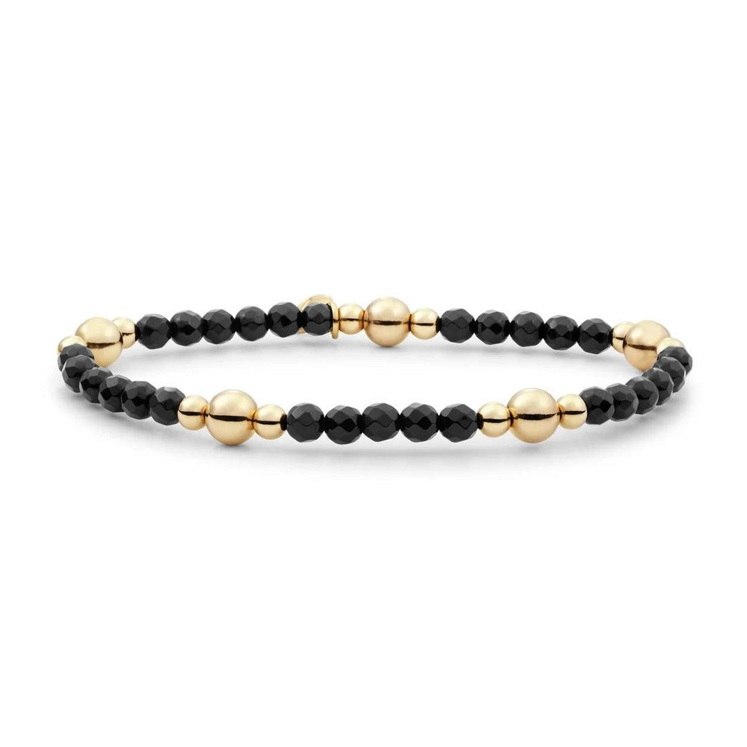 Bracelet | Onyx Bold Mix - Gold BLK01G-G07