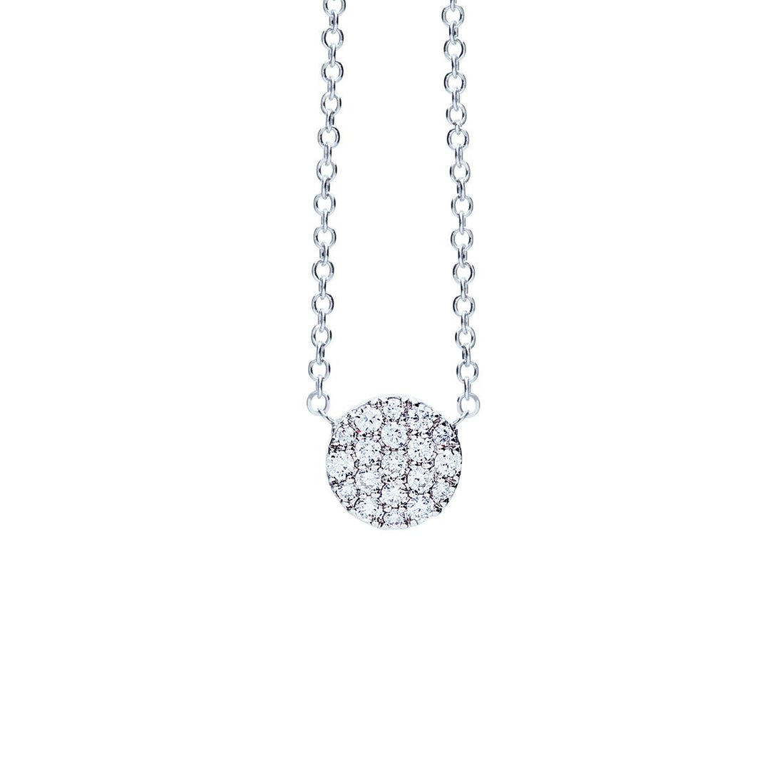 Eolo collier in 18K witgoud met diamanten 929406A