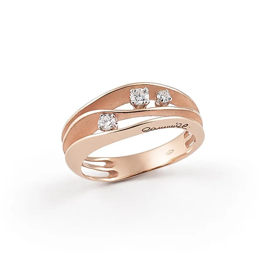 Annamaria Cammilli Ring Dune 18k Roségoud met diamant GAN2662P