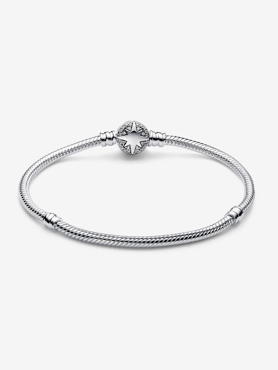 Pandora Slangenschakelarmband met sluiting met poolster 593584C01-18