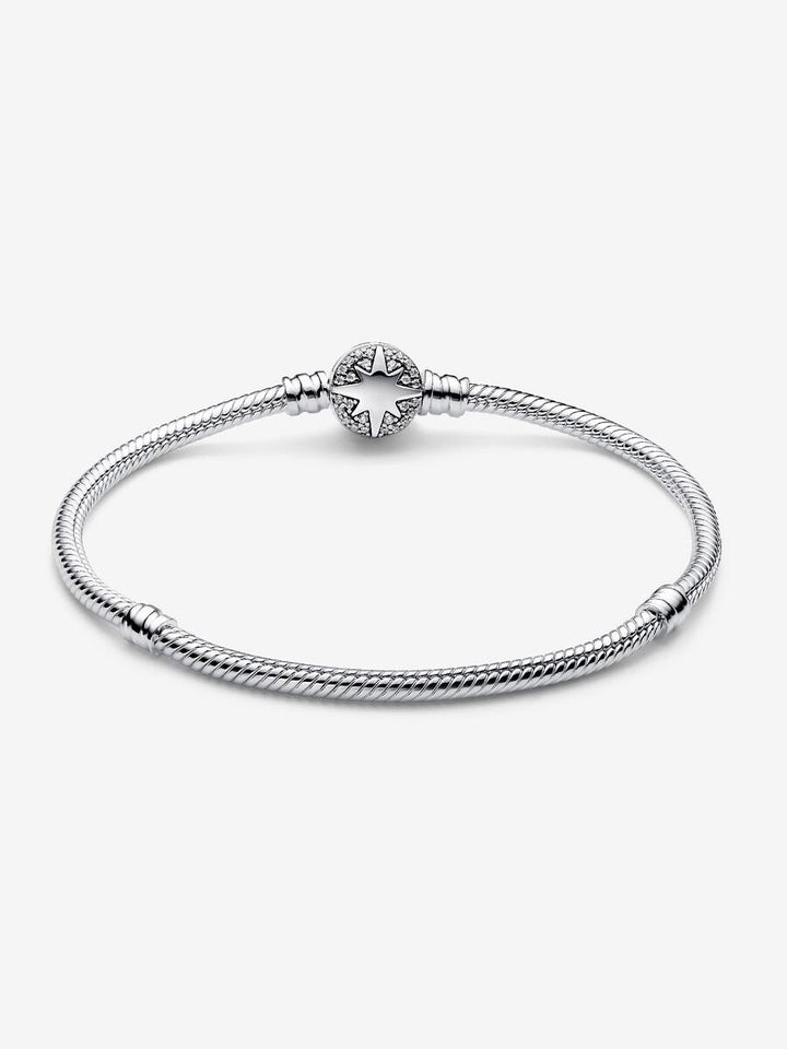 Pandora Slangenschakelarmband met sluiting met poolster 593584C01-18