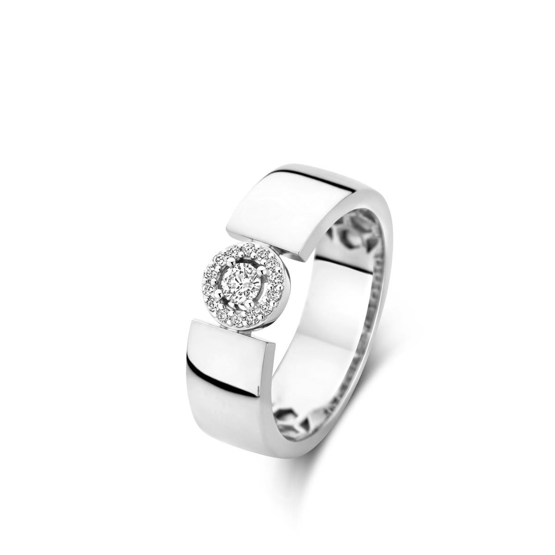 **Salina Ring in 18 Karaat Witgoud met Diamanten – 068079A**