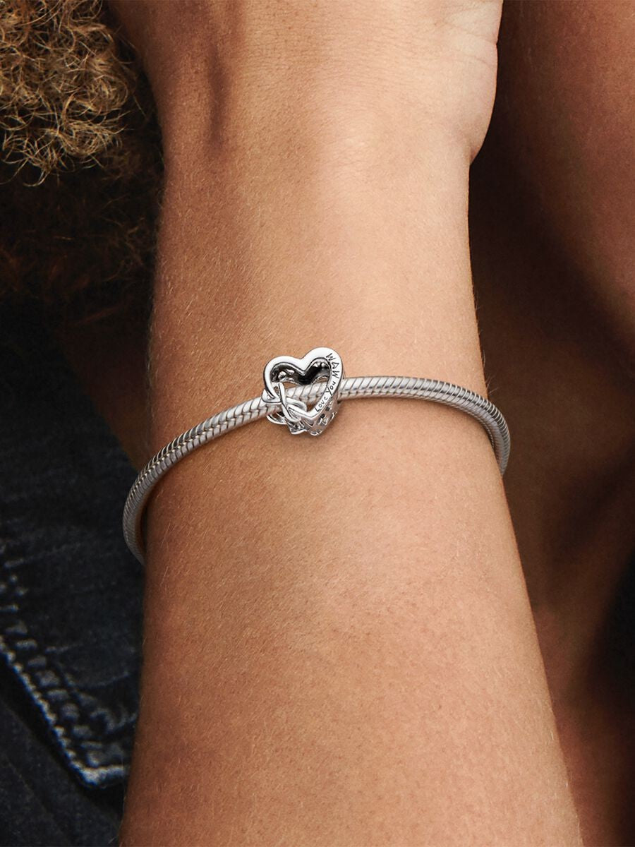 Heart and infinity sterling silver 798825C00