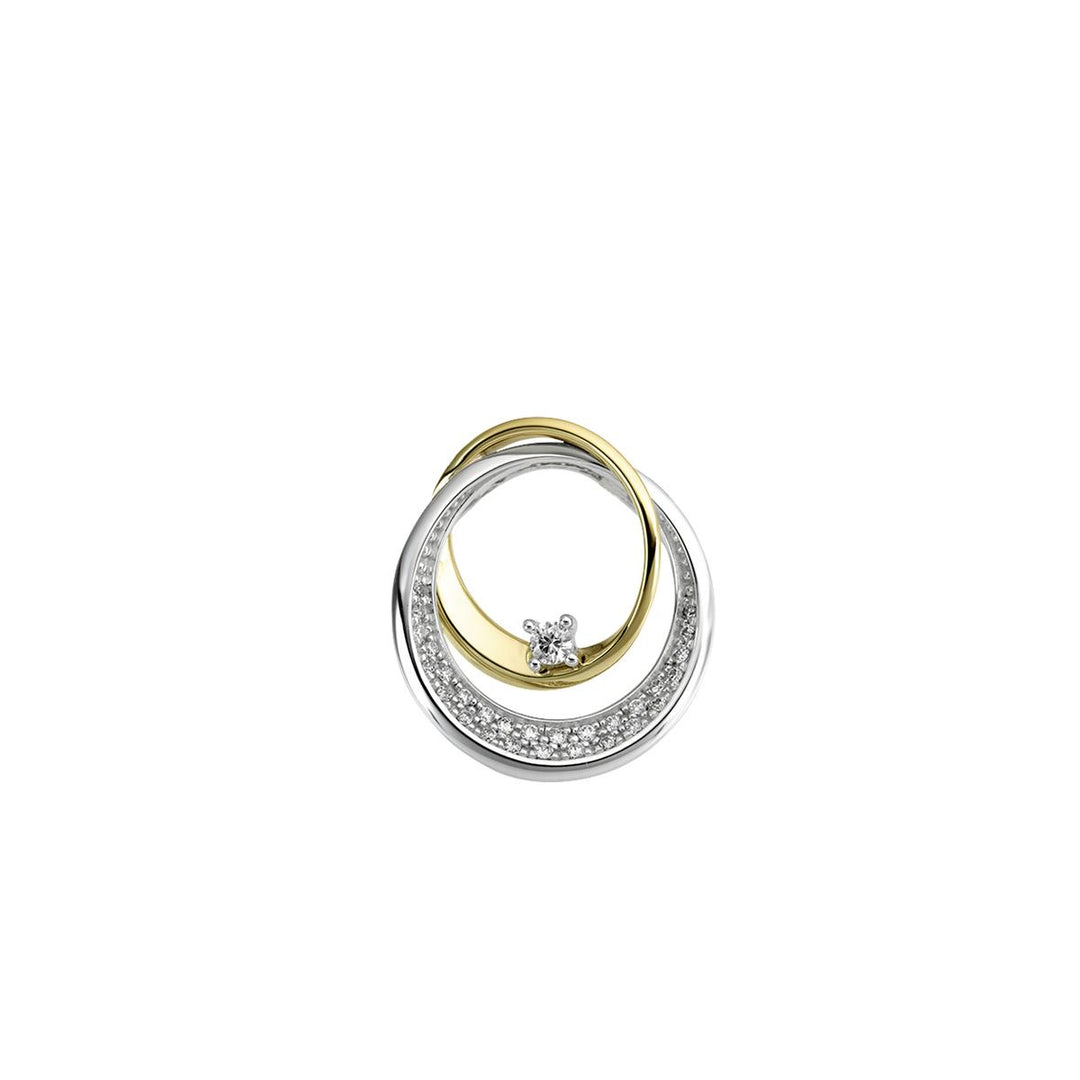 18 kt bicolor hanger Diamant 067856A