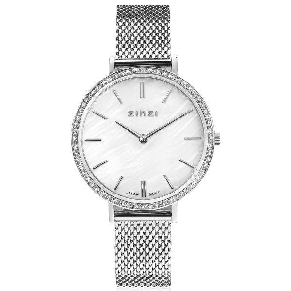 ZINZI horloge met parelmoer en zirkonia ZIW1317