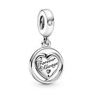 Heart sterling silver spinning 799266C01