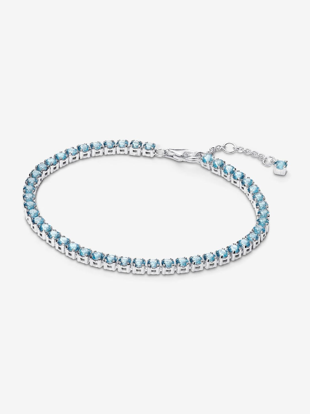 Pandora Sprankelende lichtblauwe tennisarmband 591469C03-18