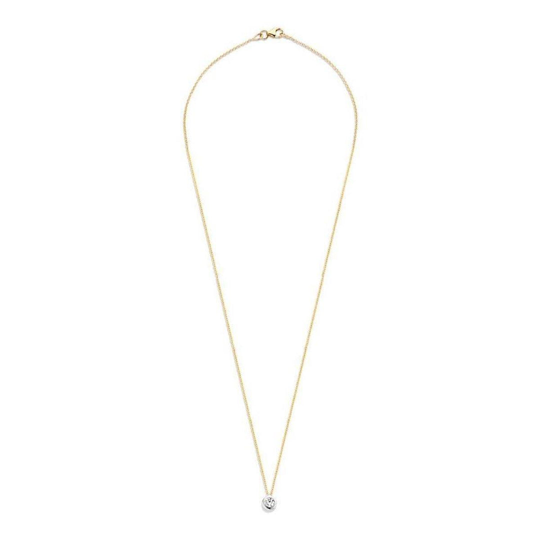 Collier 3067BZI - 14k Geelgoud met zirkonia