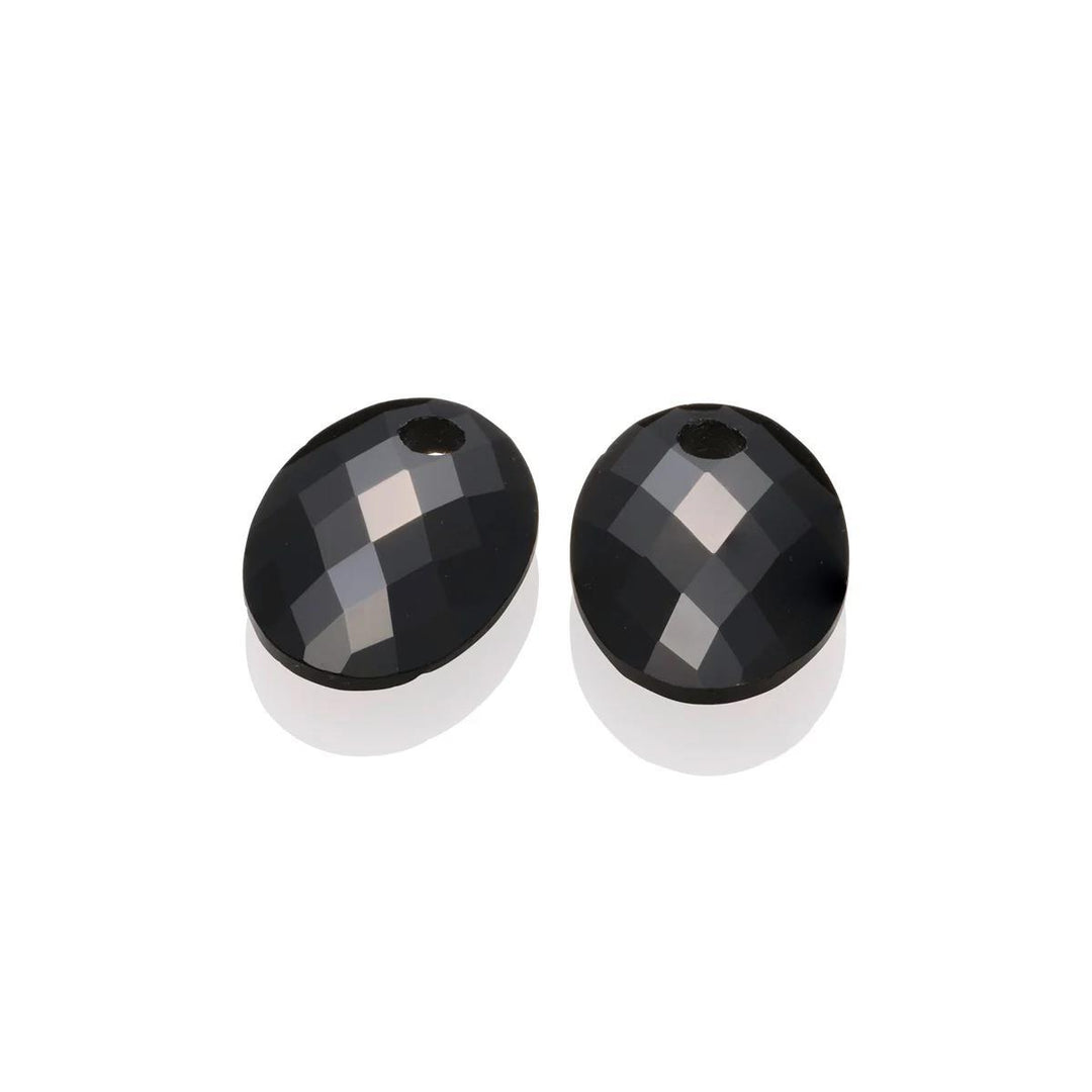 Earstones | Medium Oval - Onyx EAGEM07-SO