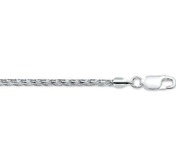 zilveren collier 45 cm