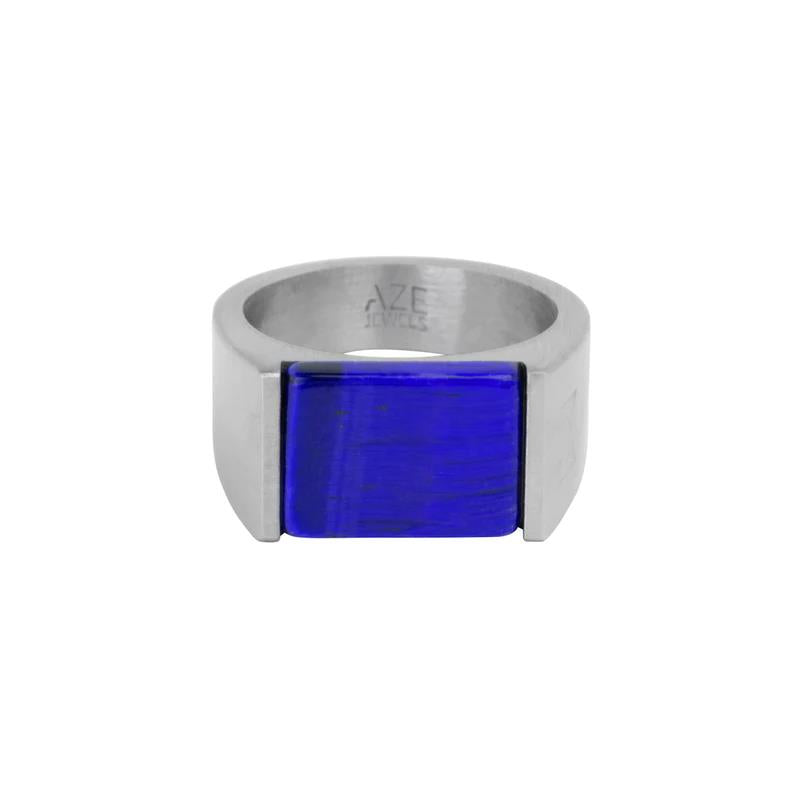 RING SIGNET ROCKS ONYX - INOX AZ-RG008-A-020