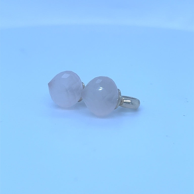 14 kt oorbedels met Roekwarts union shape