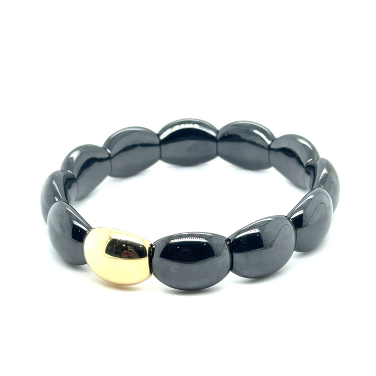 18 kt met ceramic bracelet Orotech BK8-608NY