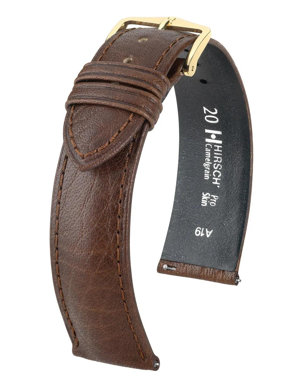 HIRSCH CAMELGRAIN L DARK BROWN CALF 20/18MM